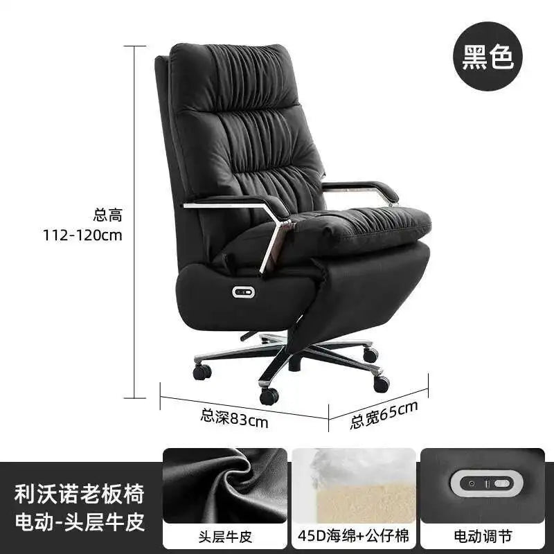 White Nordic Recliner Chair Ergonomic Bedroom Floor Modern Office Chair Working Conference Chaise De Bureau Office Furniture - Kimlud