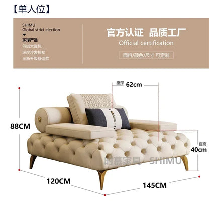 Italian Genuine Leather Sofas Sectional Modern Luxry Designer Loveseat Sofa 3 Piece Set Woonkamerbanken Living Room...