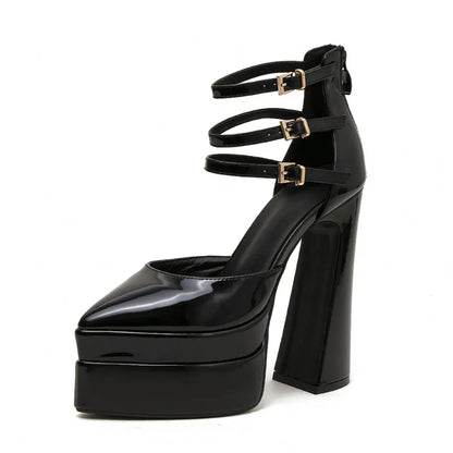 2023 Women Sandals Fashion Summer Shoes Sexy Ankle Strap Platform Wedges High Heels Gladiator Sandals Female Chunky Shoes