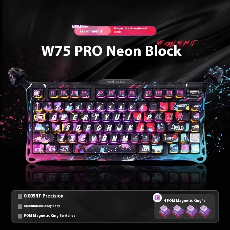 Gravastar 75k1pro Mechanical Keyboard Wireless Gaming Esports Professionali Keyboard Aluminum Customization Computer...