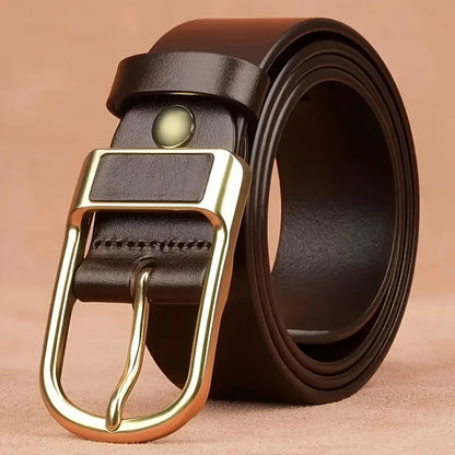 Men's Trendy Casual Belt For Men Coboy Style Belts Pin Buckle Belt Jeans Retro Belt Business Casual Belt | Kimlud Mid...
