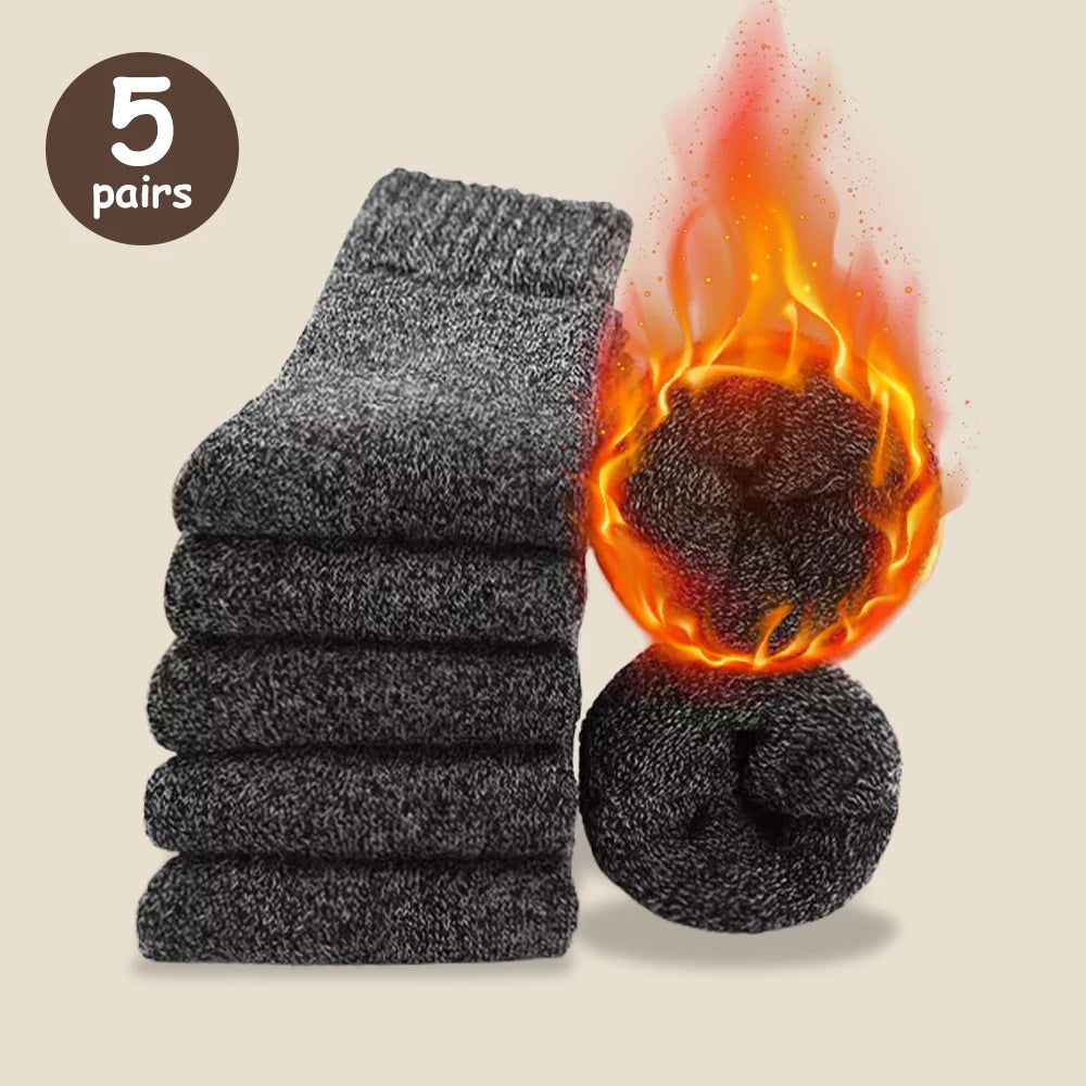 3/5/10 Pairs Men Solid Color Socks Fashionable Simple Versatile Winter Socks Are Soft Comfortable Lightweight Casual In...