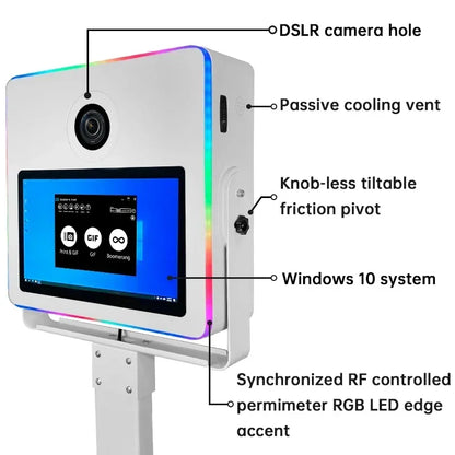 2025 Newest 15.6 Inch Touch Screen Magic Mirror DSLR Photo Booth Machine Selfie Camera Protable for Wedding Party Events - Kimlud