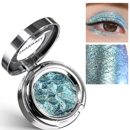 CHARMACY Chameleon Glitter Eyeshadow Color Shift High Pigment Single Eyeshadow Smooth Blendable Formula Eyeshadow for...