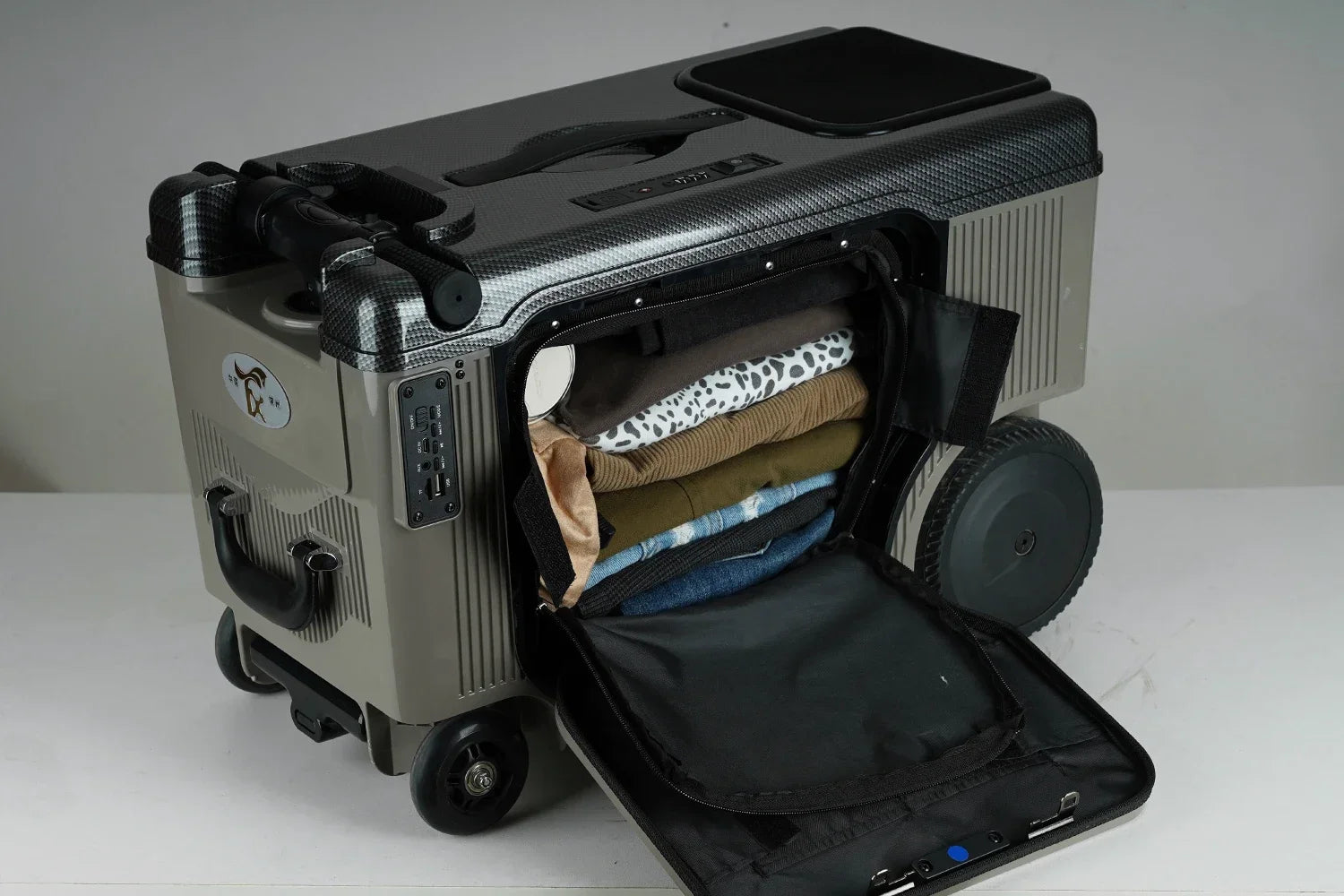 Luggage Travel Suitcase TravelSmart Riding Boarding Bag Elderly Scooter 20-Inch Electric Luggage Multi-Function Trolley...