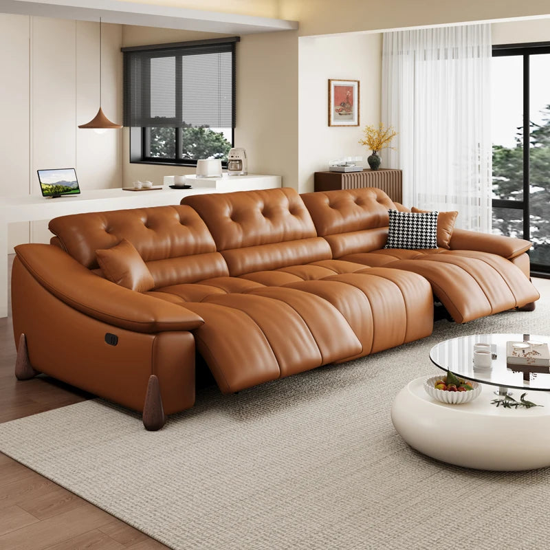 Electric Italian Sofas Minimalist Creative Living Room Leather Multifunctional Sofa High Quality Hallway Sillon Cama...