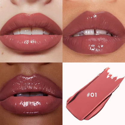 Watery mirror lipstick white not easy to stain the cup water light moisturizing lip glaze lip gloss