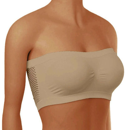 Stretch Strapless Bra Fashionable Summer Strapless Bra Suitable For One-Shoulder Tops