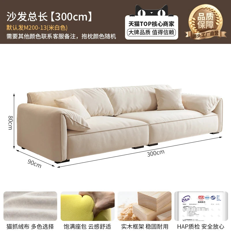 Longer Designer Armrest Sofa Pillows Luxury European Living Room Lounge Sofa Lazy Modular Nordic Woonkamer Banken Home...