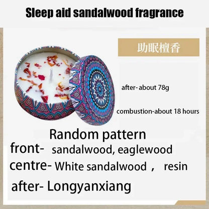 Gbbma A box of notes Scented candles Use natural dried flowers candles For indoor aromatherapy