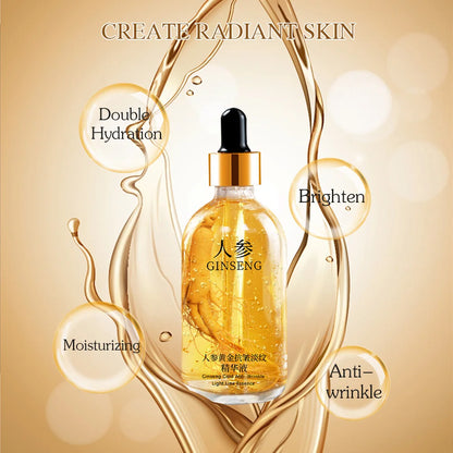 100ml 24k Gold Hyaluronic Acid Nicotinamide Face Serum Anti Aging Facial Lifting Collagen Essence Skin Care Whitening Serum - Kimlud