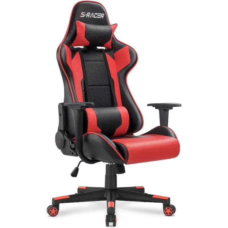 Computer Racing Swivel Leather Office Chair Gaming Modern Leather Reclining Chair Ergonomic PC Computer Gaming Chair |...