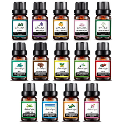 10ml Lavender Green Tea Plant Essential Oil Natural Aromatherapy Fragrance Humidifier Water Soluble Massage Essential Oil - Kimlud