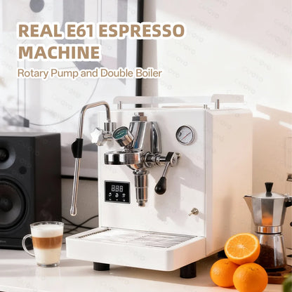 CAFOVO E133 Real E61 Group Head Espresso Machine Rotary Pump Dual Boiler PID Temperature Control Semi-Automatic Coffee Maker - Kimlud
