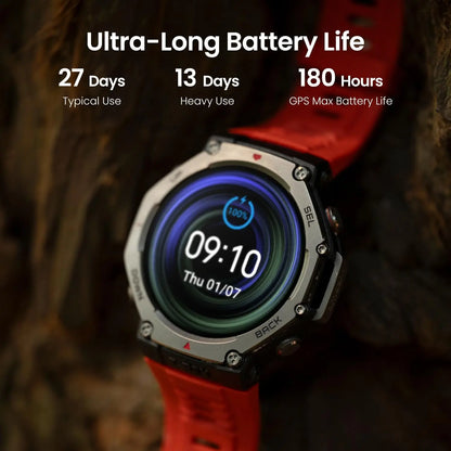 Amazfit T-Rex 3 Military Smart Watch 48mm, Fitness Watches with GPS AI 170 Sports Modes 328ft Water-Resistant for Android iPhone - Kimlud