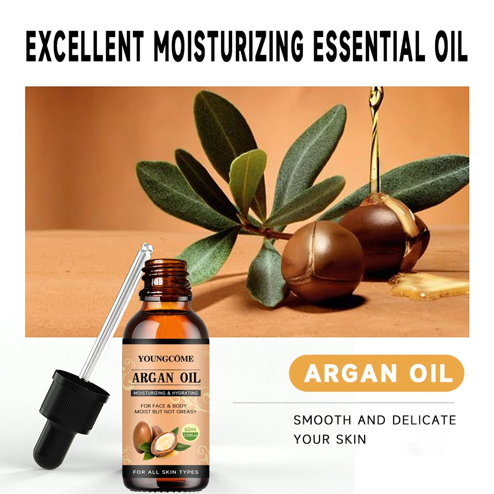Moroccan Argan Oil Hair Serum Lightweight Hair Oil Mist For Split Ends, Frizzy Hair And Flyaways, Hair Oil Repair- Gloss Shine - Kimlud