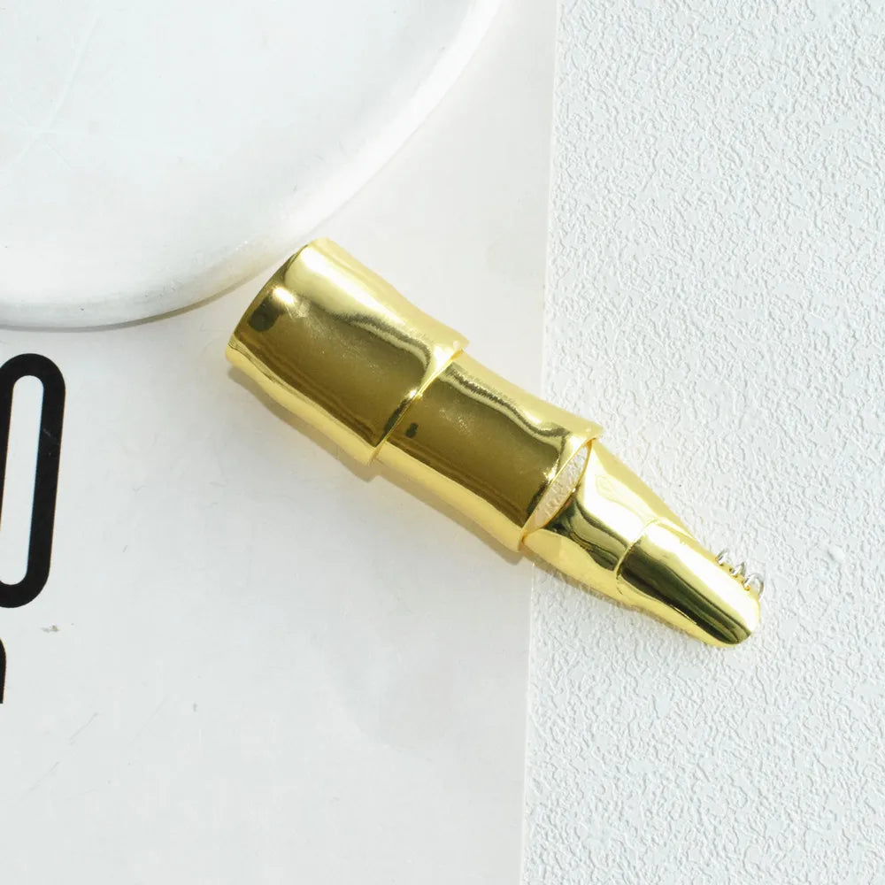 1PC Exaggerated Metal Alloy Articulated Open Finger Ring For Women Fashion Jewelry Boutique Punk Girls' Ring Accessories