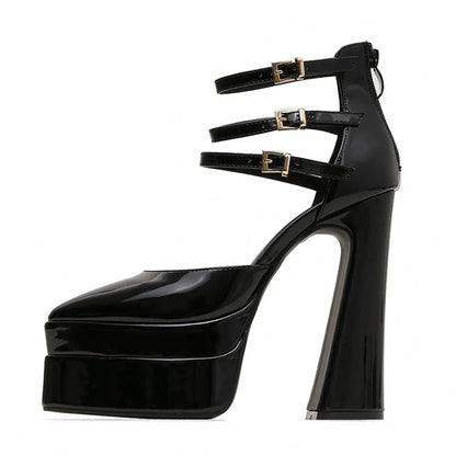 New brand Women Sandals Fashion Summer Shoes Sexy Ankle Strap Platform Wedges High heels Gladiator Sandals Female Chunky Shoes