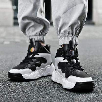 Men's Winter Boots Warm Waterproof Non-Slip Plush Sneakers Shoes - Winter Slippers Male Tenis Boots