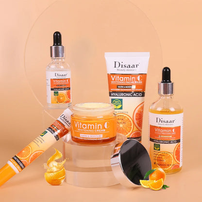 DissarVC Skincare 5-Piece Set Brightens Skin Tone Whitens Refreshes Balances Water Oil Lightens Spots Facial products...