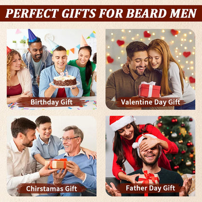 GOIPLE Beard Growth Care Kit Moustache Shampoo Conditioning Oil Deep Clean Wash Moisturizing Whiskers Balm Smoothing...