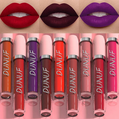 25 Color Velvet Matte Lipstick Liquid Waterproof Sexy Red Matte Lip Glaze Non-Stick Halloween Makeup Not Easy To Fade...
