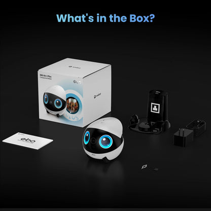 EBO AIR 2 PLUS Intelligent Pet Companion Robot, 3k Camera, Video Call and AI Artificial Intelligence Patrol Function - Kimlud