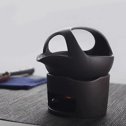 1Pc Ceramic Incense Burner Coarse Pottery Aroma Burner Creative Kung Fu Essential Oil Lamp Candle Holder Tea Ceremony...