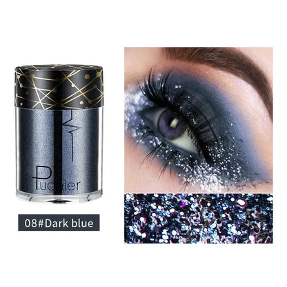 36 Colors Monochrome Eyeshadow Glitter Sequins High Gloss Face Body Glitter Pearlescent Easy-to-color Eye Shadow...