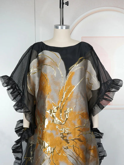 African Dresses for Women Traditional Africa Clothing Dashiki Ankara Outfits Gown Abayas Robe Muslim Kaftan Maxi Long...