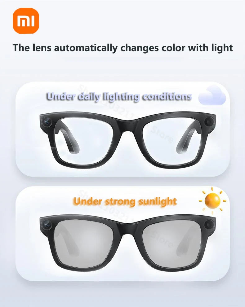 Xiaomi G300 Smart AI Glasses 800W pixel AI Shooting Camera HD Photo Video Voice Call Translation Waterproof Bluetooth Glasses