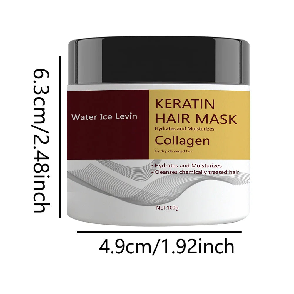 Keratin Hair Mask. Hydrolyzed Keratin Collagen. Hydrates Moisturizes. Repairs Dry Damaged Hair. Coconut Argan Oils....