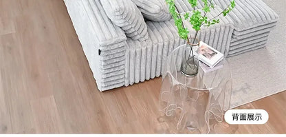 2025 New Vacuum Compression Shar Pei Dog Sofa Italian Minimalist Lazy Sofa Thick Striped Cloud Velvet Villa Large Sofa...