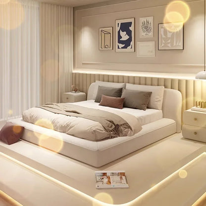 Queen Size Marriage Bed Modern Minimalist Multifunctional Bedroom Bed Storage Space Camas De Casal De Luxo Home...