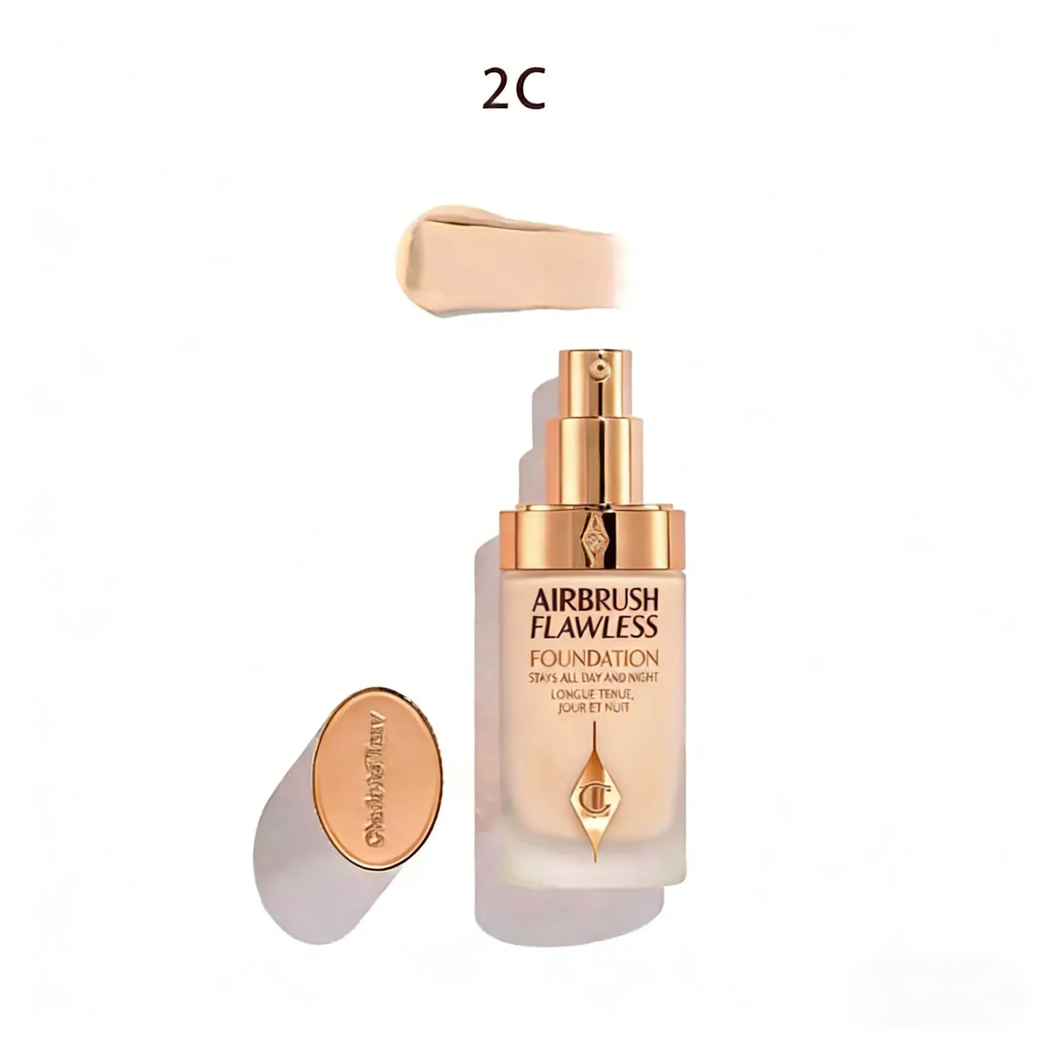 Charlotte Tilbury Liquid Foundation Super Grinding Bottle Oil Control Skin Beautifying Waterproof Sweat-proof Anti...