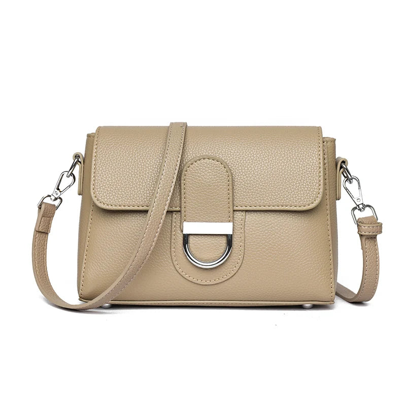 Designer Bag Luxury 100% cowhide Crossbody Handbag for Women Travel Handbag Fashion Shoulder Messenger Bag Ladies Small Flap Bag - Kimlud