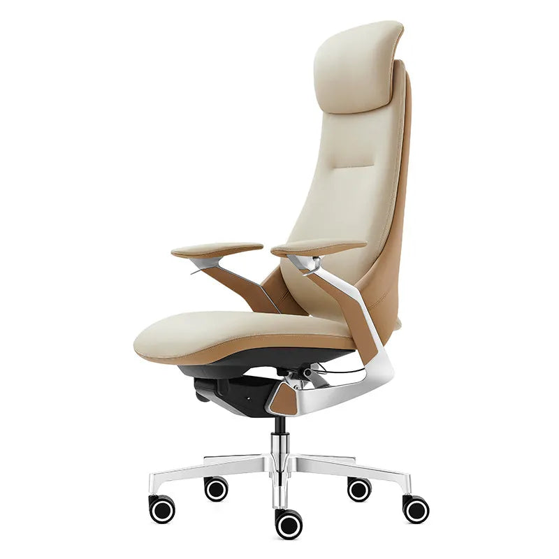 Computer Relaxing Office Chair Ergonomic Mobile Wheels Leather Office Chair Backrest Modern Sillas De Oficina Library...