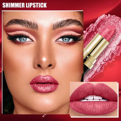 Glitter Lipstick,Sparkling Lip Gloss Lip Balm,Starry Shimmer,Moisturizing Lip Balm,Long-Lasting Lip Makeup Music Festival