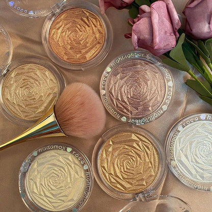 6 Colors Diamond Highlighter Powder Palette Glitter Face Contour Brighten Makeup Shimmer Ultra-concentrated Illuminate Cosmetic