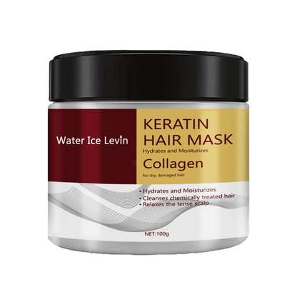 Collagen Keratin Hair Mask Dual Oil Control Moisturizer Conditioner Soft Smooth Frizz Damaged Repair Revitalize Hair Care - Kimlud