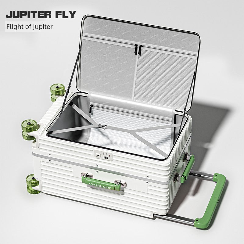 Side Cover Scalable 28-Inch Width Draw-Bar Luggage