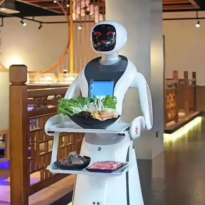 Customized AI Reception Robot Welcoming Robot Commercial Service Robot Delivery Robots Serving Robot for Cafe and Restaurant - Kimlud