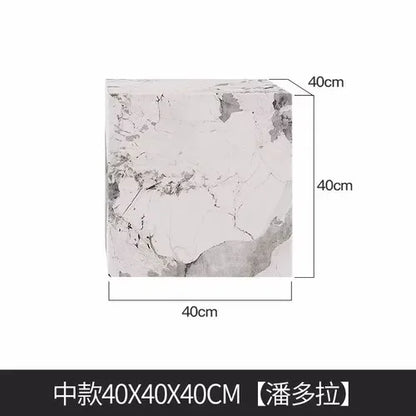 Bedroom Marble Table Luxury White Unique Minimalist Sofa Side Table Square Aesthetic Mesas De Centro Para Sala Room Furniture - Kimlud
