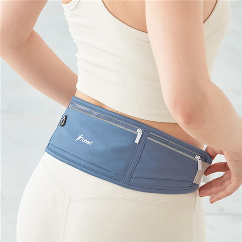 Outdoor Waterproof Invisible Waist Pack Running Waist Pack Sports Waist Pack Men's And Women's Models Hidden Fitness Bag - Kimlud