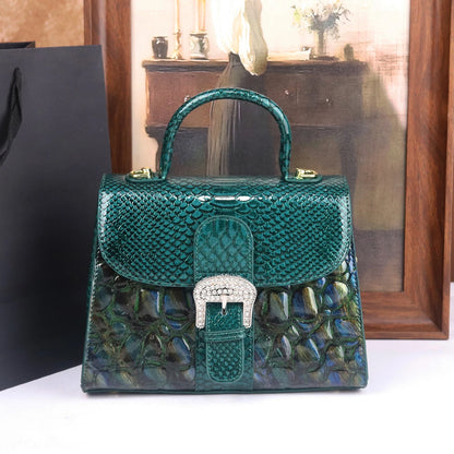 Stone-patterned handbag 2025 new style fashionable and elegant single-shoulder crossbody bag | Kimlud Premium Bag