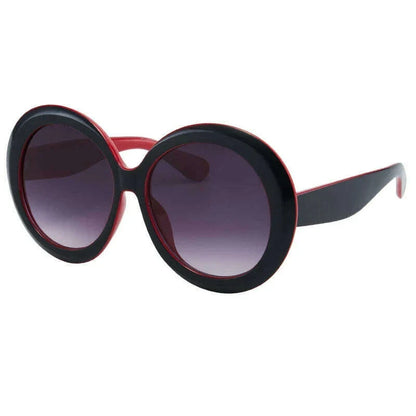 Retro Big Round Frame Sunglasses Lady Oversized Fashionable Street View Sunglasses Beach Resort Sunglasses