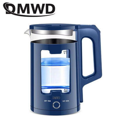 DMWD 2.2L Electric Kettle Quick Heating Hot Water Boiling Teapot Glass Blue Light Heater Pot Boiler Auto-Power Off...