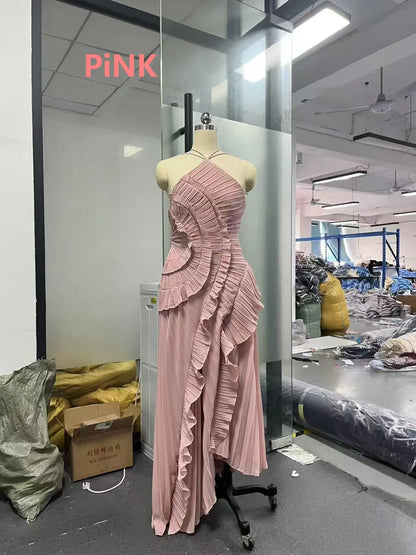 Sexy Slit Evening Dresses for Women with Folds A Line Homecoming Party Dresses Prom Dress Elegant Purple Evening gown 2025 NEW