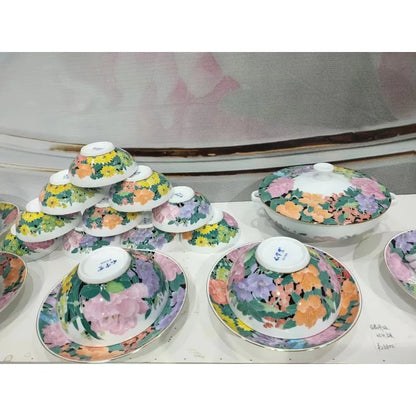 Christmas CeramicTableware 60Piece Set Equipped With Turkey Pot Fashion Xiaozi Series Ten Dining Simple Bone China...