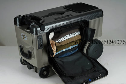 2026 4-Wheel Smart Ride-On Suitcase for Elderly/Kids - 8km/h, 150kg Load, Cabin-Friendly (3C Certified Battery) - Saudi Approved - Kimlud